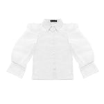 Long Sleeve Blouse - White RAVEN